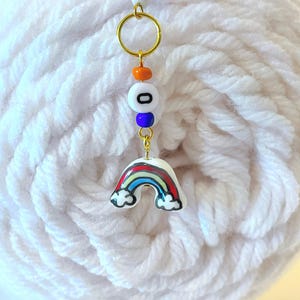 Rainbow Knitting Chain Row Counter