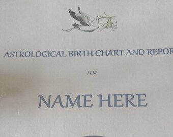 Digital Personal Astrology Birth Report 40+ pages - EMAILED ONLY - Birth Chart included - Astrology / Birthday / Zodiac / Christmas Gift