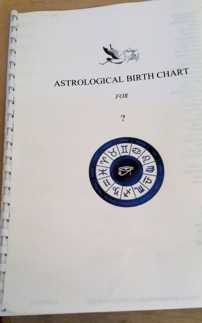 Etsy Birth Chart