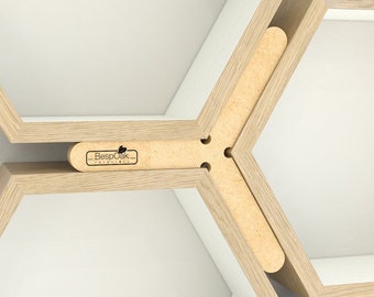 Hexagon Shelf Alignment Tool | Get Perfectly Gapped and Proportioned Hexagon Shelf Installations