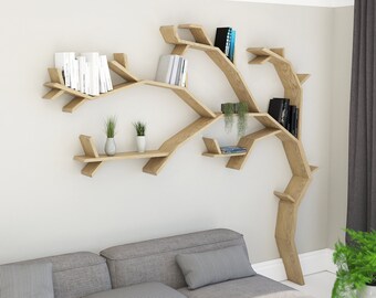 The Elm Tree Bookshelf Etsy