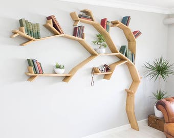 tree bookshelf etsy