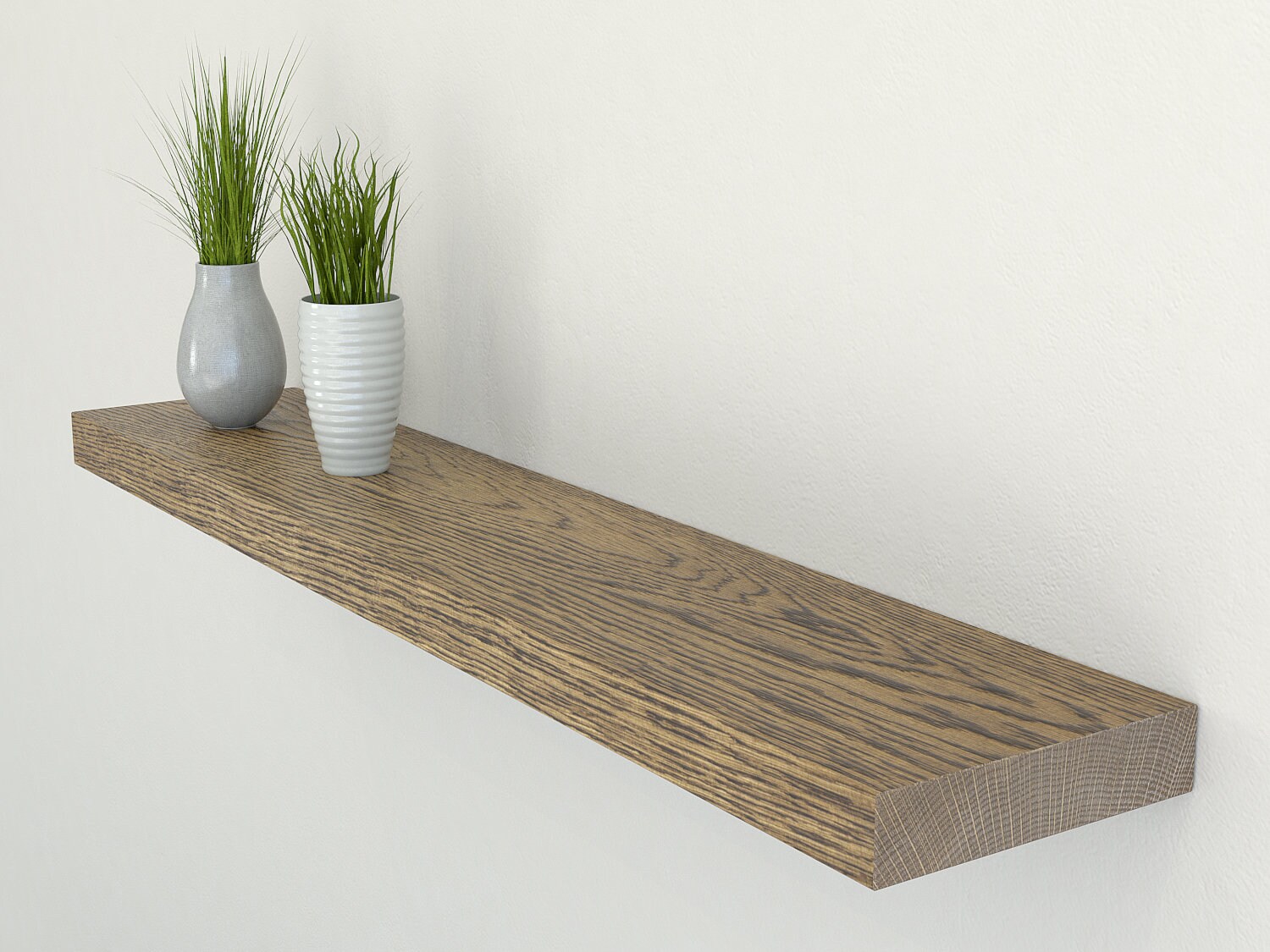 Plasterboard and Drywall Oak Floating Shelf 150mm Deep Etsy