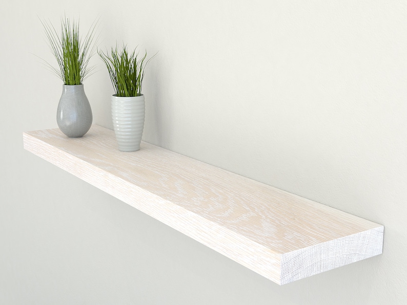 Plasterboard and Drywall Solid Oak Floating Shelf 150mm Deep Etsy