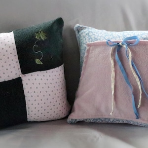 Handcrafted Memory Pillows from Old Clothing
