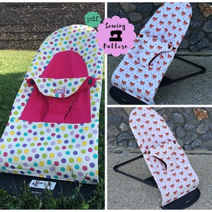 Baby Bjorn seat cover PACK of 2 PDF sewing Patterns for Soft Bouncer , Instant DOWNLOAD, make your Baby Bjorn covers