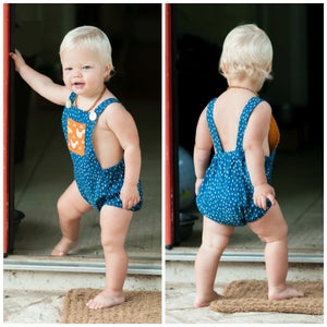 Little Baby Romper Pattern PDF Unisex, sizes 0 3 6 9 12 18 24 36 m : Baby Toddler Pattern, easy Sewing Pattern with VIDEO Instructions