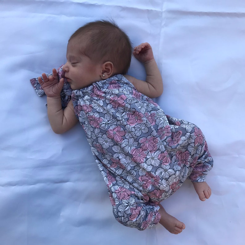 Harem romper PDF pattern for baby and girl with VIDEO Etsy