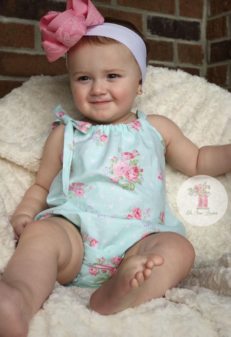 Baby Romper PDF Sewing Pattern Short sleeves or Sleeveless and Etsy