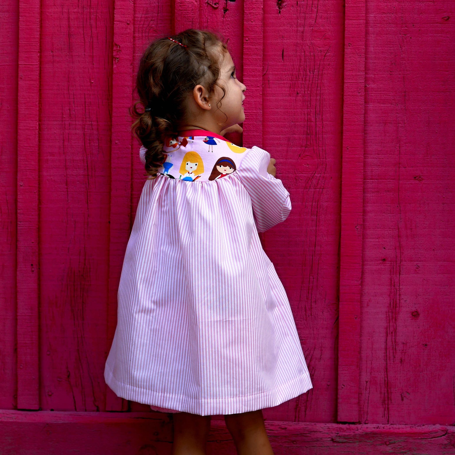 Vintage School Smock Apron for Baby Toddler Back to School Etsy