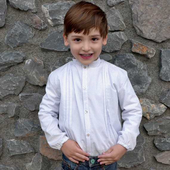 Boy Shirt PDF Pattern Mod Gabriel SHORT LONG Sleeves Mao - Etsy