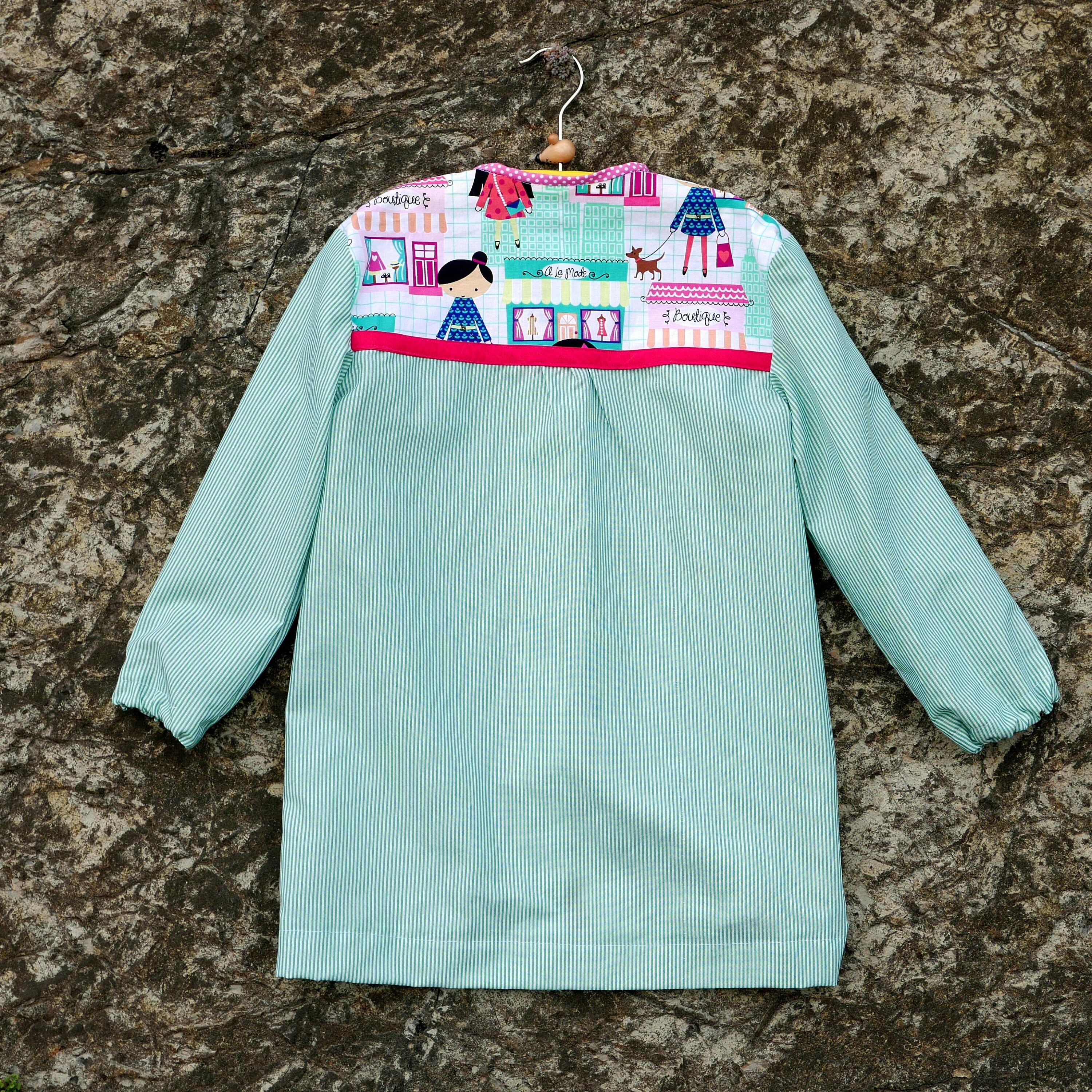 School Smock Pattern PDF Mod. Basic Sizes 2 3 4 5 6 7 Years Etsy Canada