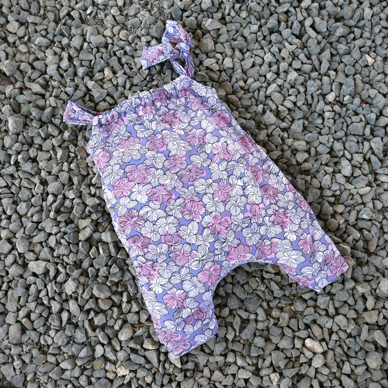 Harem romper PDF pattern for baby and girl with VIDEO Etsy