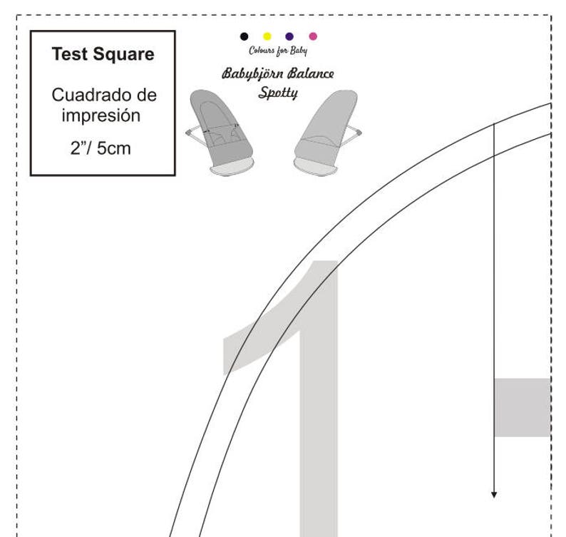 BABYBJÖRN Seat replacement Cover PDF Pattern for Balance Bouncer Soft, bouncer cover sewing pattern , Instant Download BABY Björn image 10