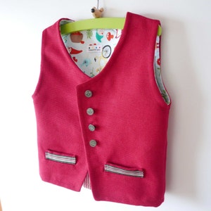 Baby Boy Vest pattern mod. PETER PDF sewing pattern, Easy pattern, Instant Download, Toddler Vest, Children Vest, size 1 - 7 yrs