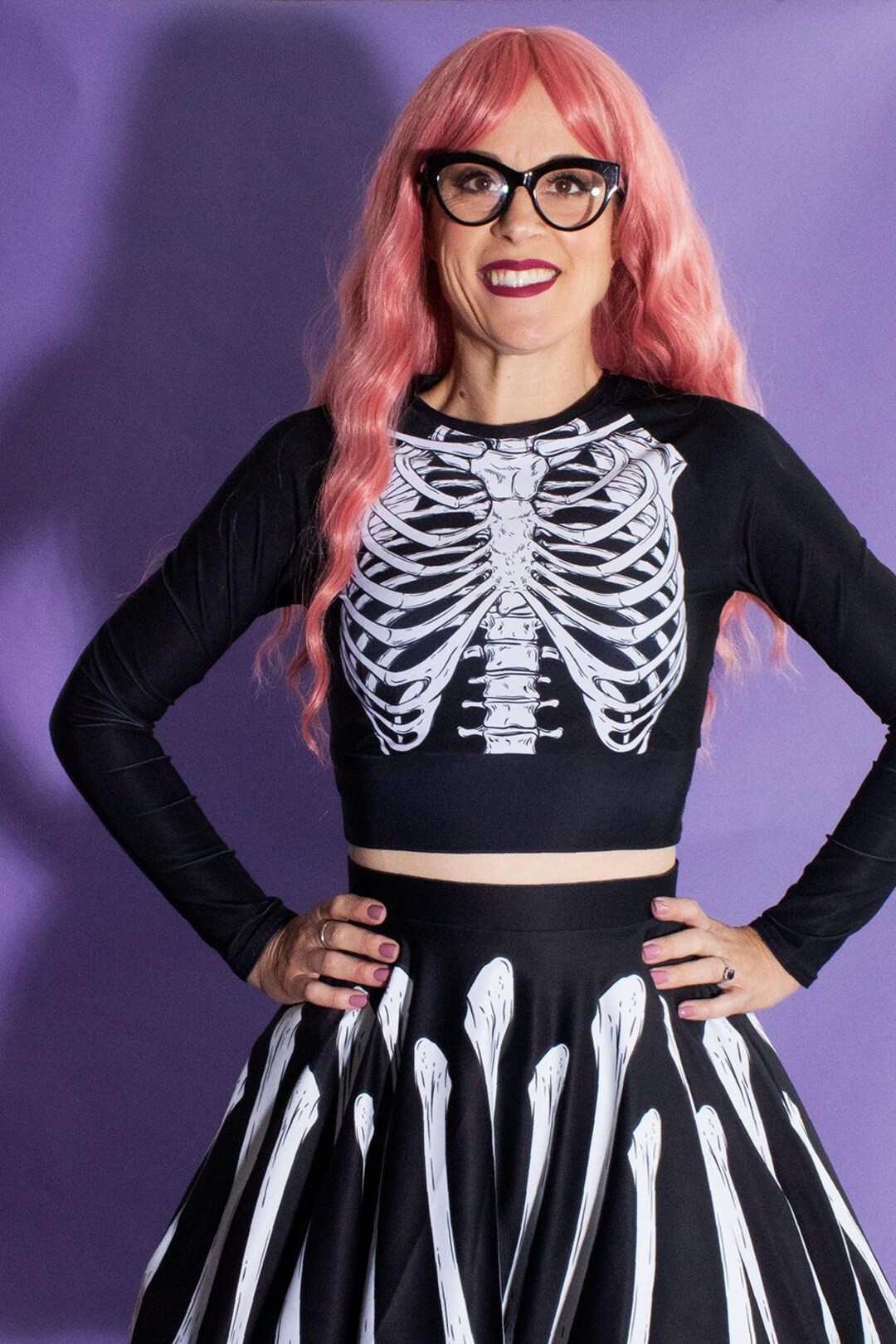 Skeleton Rib Cage Crop Top - MADE TO ORDER - Etsy