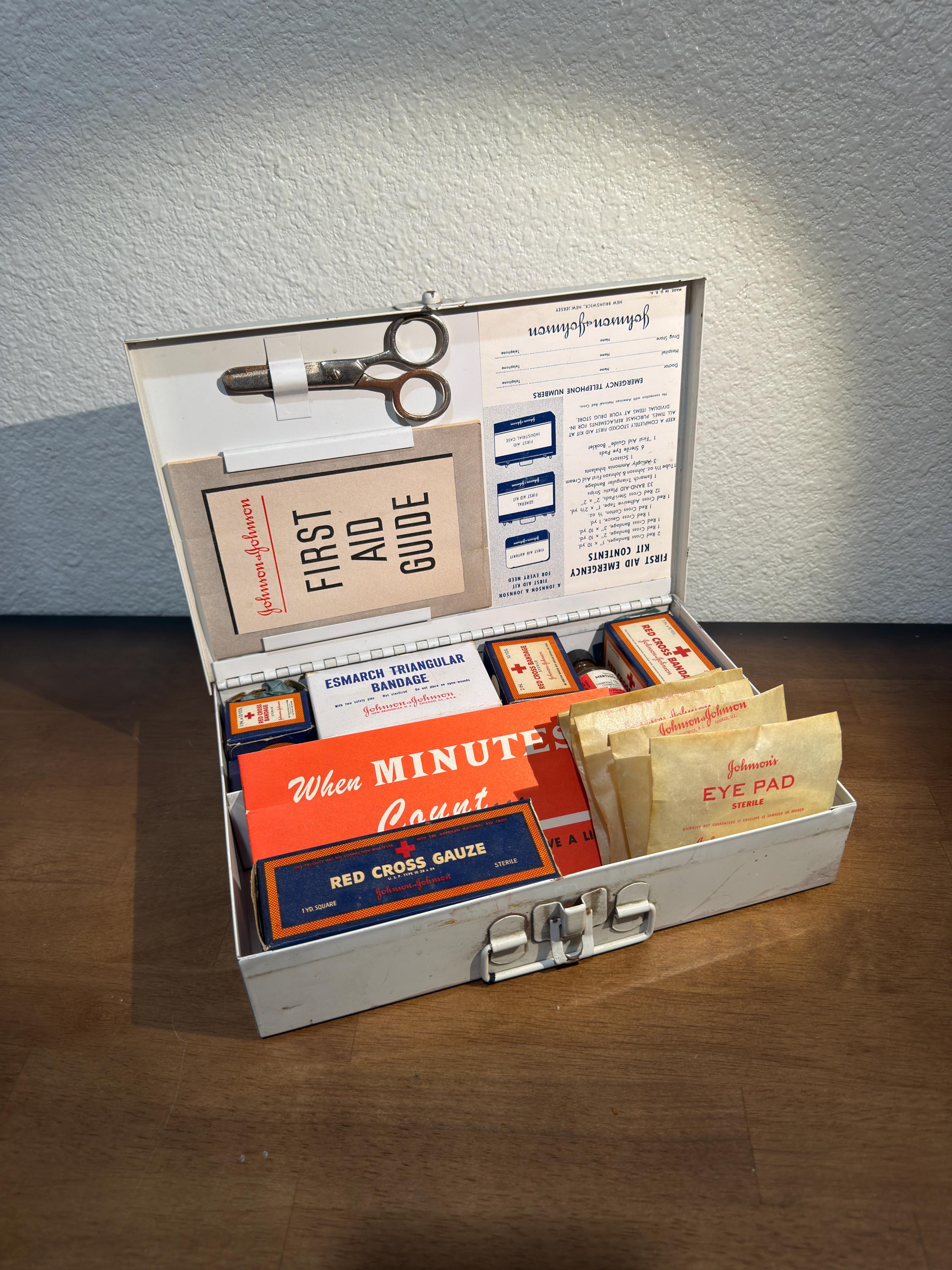Johnson and Johnson First Aid Kit - Etsy