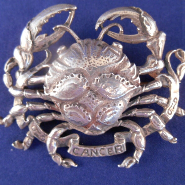 Vintage Cini Sterling Capricorn Zodiac Brooch