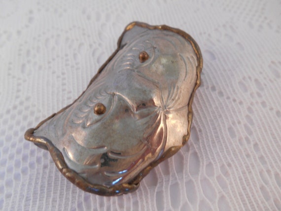 Handmade silver CAT pendant slide scarf holder. V… - image 5