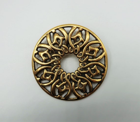Guy Laroche Bronze Brooch