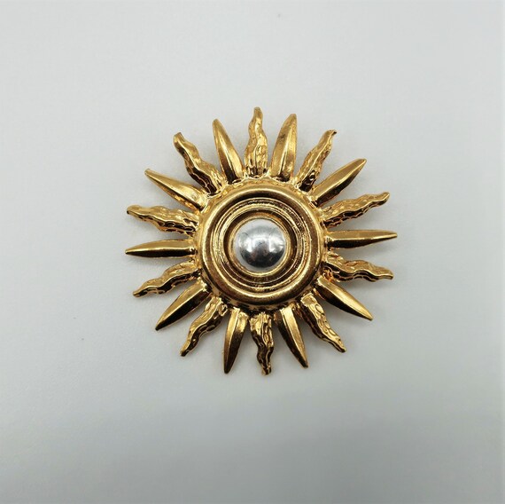 Guy Laroche Sun Brooch