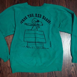 Snoopy Curse You Red Baron - Etsy