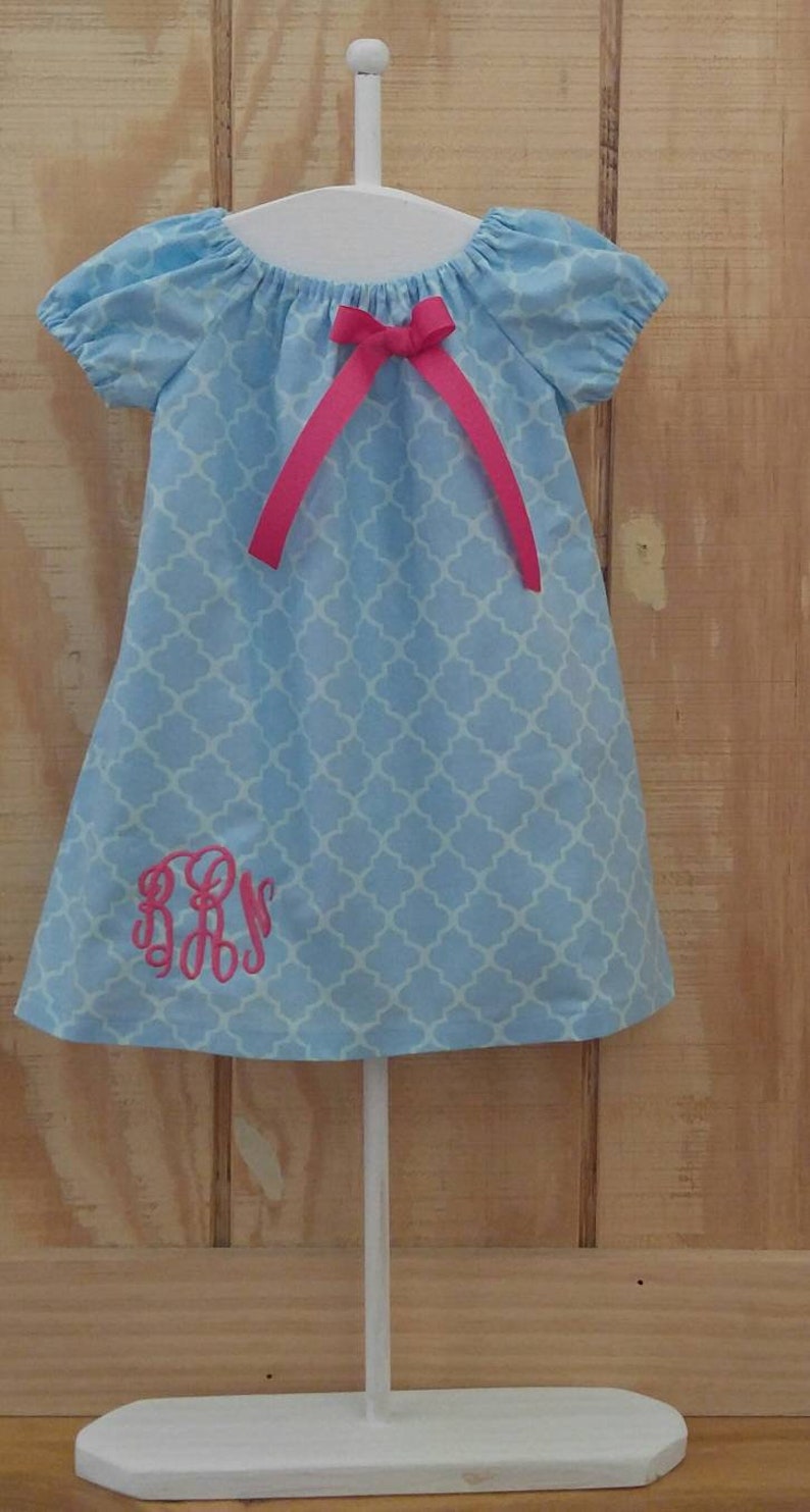Monogrammed Peasant Dress for Baby/toddler/girl Easter Dress - Etsy