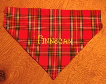 Dog Collar Bandanas, Embroidered Dog Bandanas, Personalized Dog Bandanas