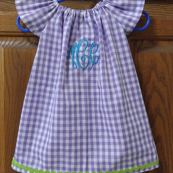 Monogrammed Peasant Dress for Baby/Toddler/Girl, Valentine's Dress, Spring Dress, Easter Dress, Summer Dress