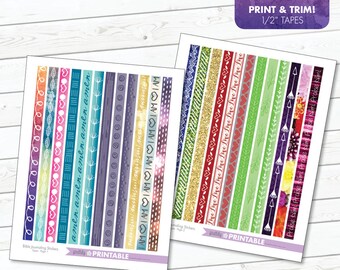 Bijbel Journaling Stickers afdrukbaar - Tapes