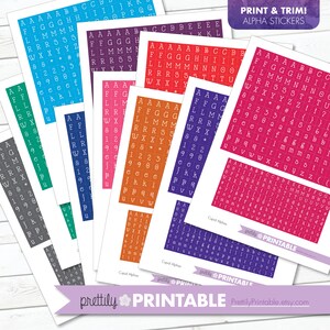 Printable Alpha Stickers - Cupid - Bible Journaling/Scrapbooking