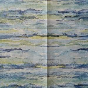 4 Decoupage Dinner Napkins Peaceful View Blue Sea Waves Abstract Art Aqua Blue Green Teal Ocean Guest Towel Paper Napkins