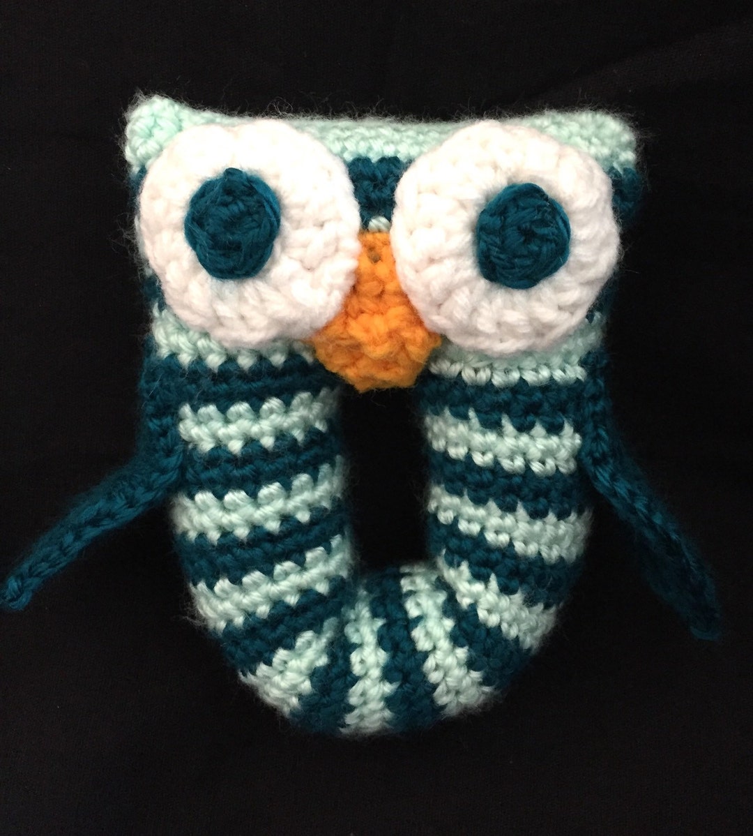Baby Rattle Owl Rattle Baby Owl Rattle Crochet Baby Rattle Etsy