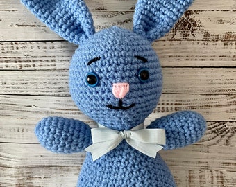 Crochet bunny doll. Crochet Easter bunny. Crochet bunny amigurumi. Bunny rabbit plushie