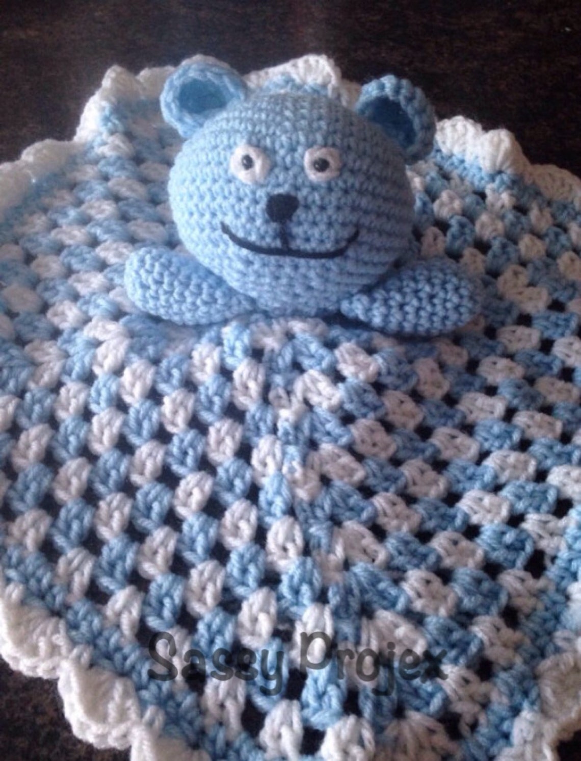 Baby blanket safety blanket lovey snuggly cuddly bear Etsy