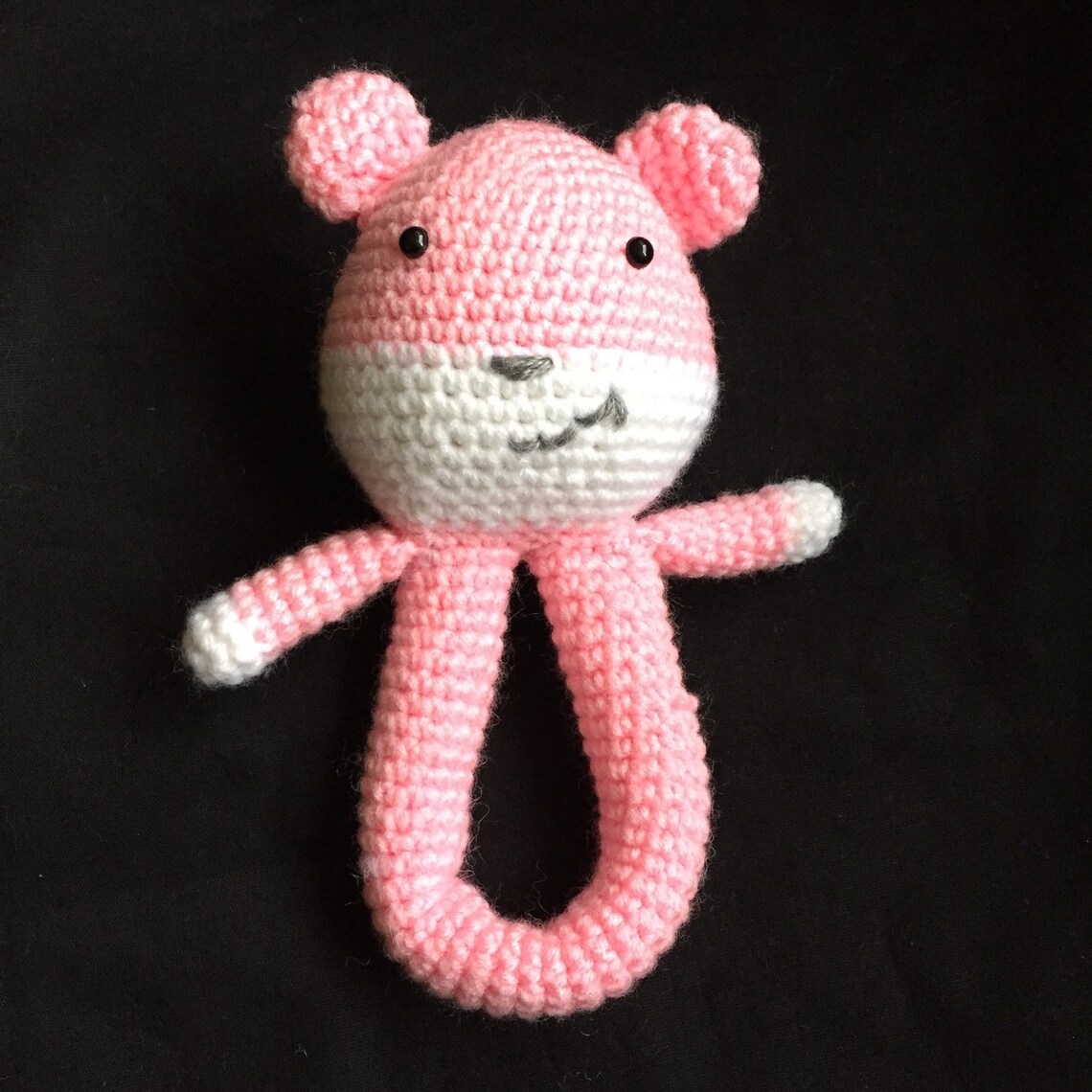 Crochet Bear Baby Rattle Baby Bear Rattle Teddy Bear Baby | Etsy