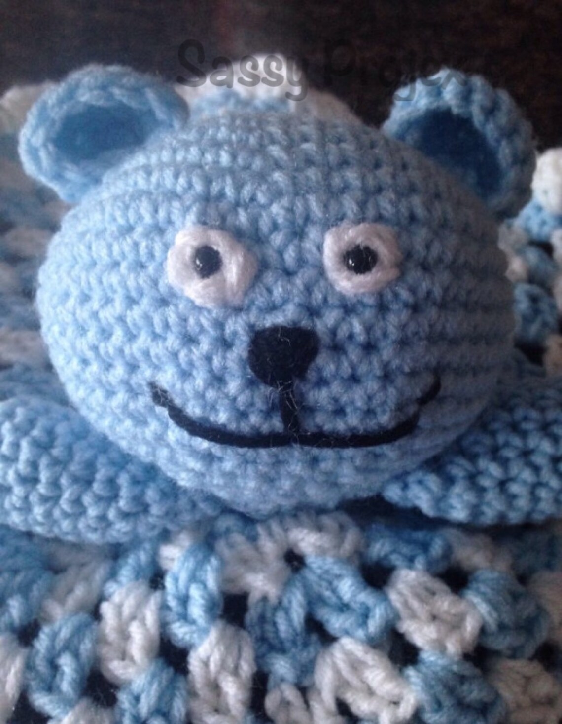 Baby Blanket Safety Blanket Lovey Snuggly Cuddly Bear Etsy