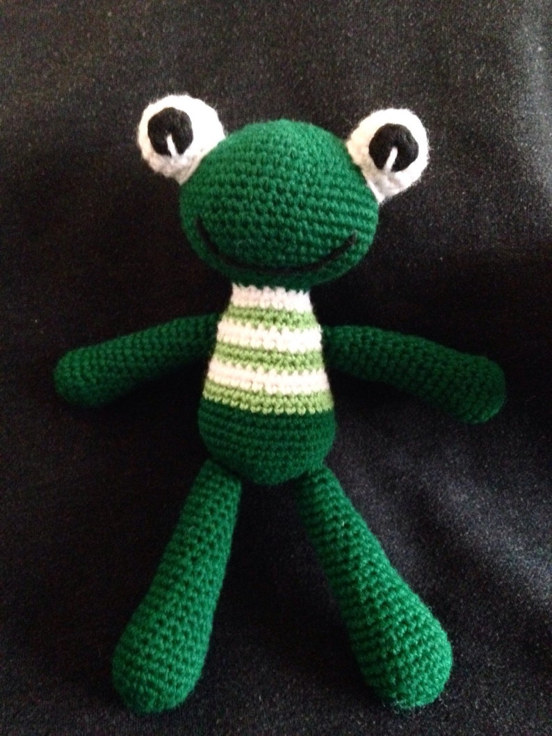 Froggie stuffed animal crocheted frog amigurumi stuffed frog | Etsy