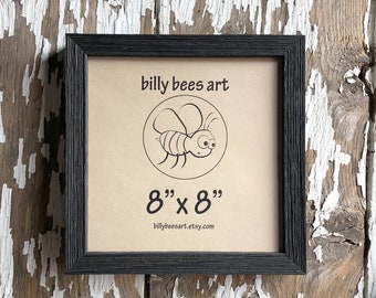 square wood frame etsy