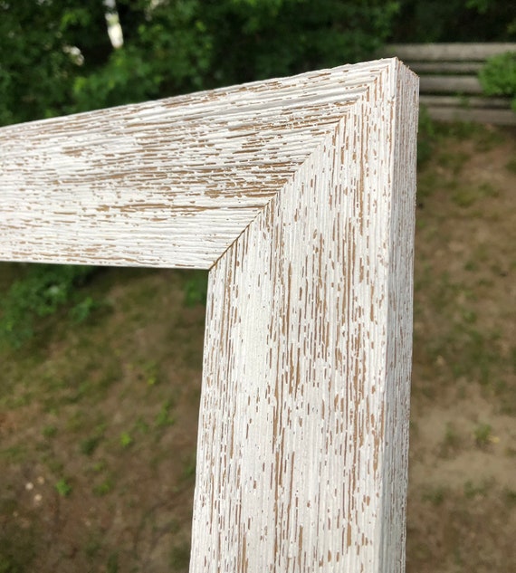 Weathered White Barn Wood Picture Frame 11x14 Etsy