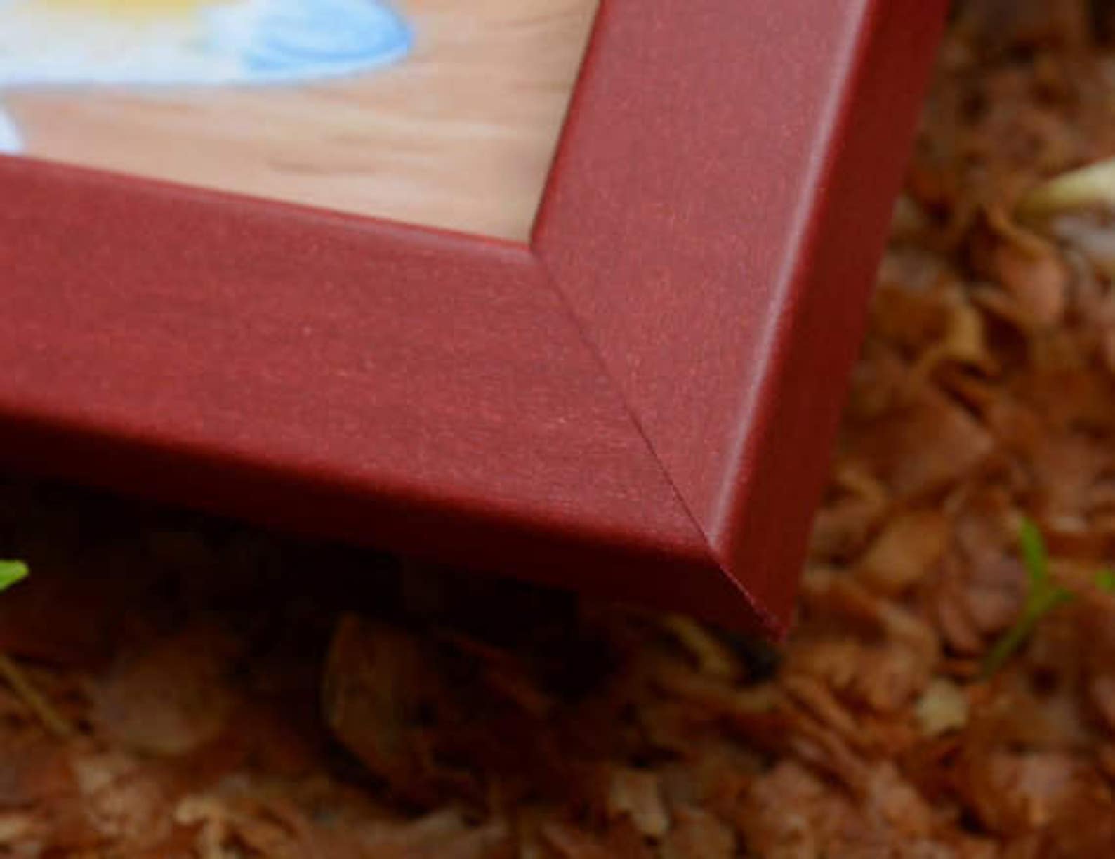 Red 3/4 Picture Frame 8x10 9x12 Photo Etsy