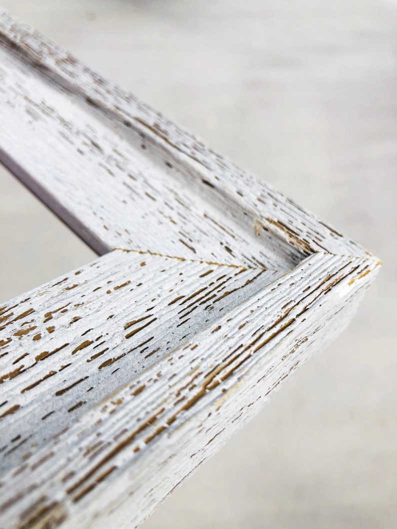 Weathered Wood White 11x14 Picture Frame Farmhouse Etsy