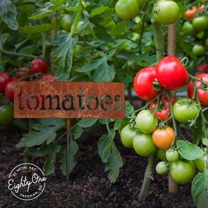 Classic Metal Garden Markers Q through Z for Herbs, Vegetables, Flowers and Other Plants
