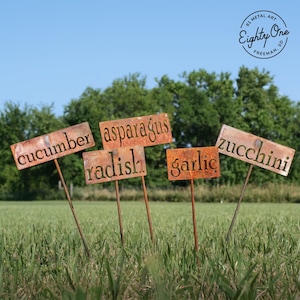 Classic Metal Garden Markers Bulk Discount for 5, 10, 15, 20 or 25