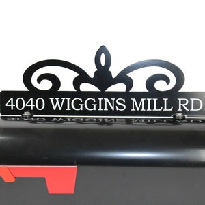 Customized Metal Mailbox Topper 16 Inches Wide - Does Not Include a Mailbox