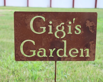 Gigi's Garden Metal Garden Stake 20 to 48 Inches Tall