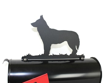 Siberian Husky Dog Metal Mailbox Topper 9 Inches Tall - Does Not Include a Mailbox