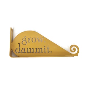 Grow Dammit Metal Garden Hook for Wind Sock, Spinner or Chimes 14 Inches Wide