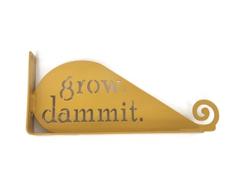 Grow Dammit Metal Garden Hook for Wind Sock, Spinner or Chimes 14 Inches Wide