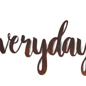 Custom Metal Script Word Art Sign up to 21 Inches Wide image 8